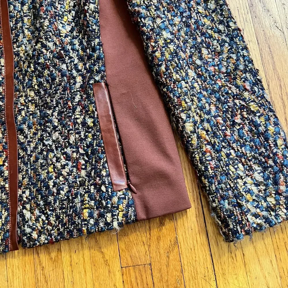Lafayette 148 Blazer Womens 6 Zip Brown Sport Coat Jacket